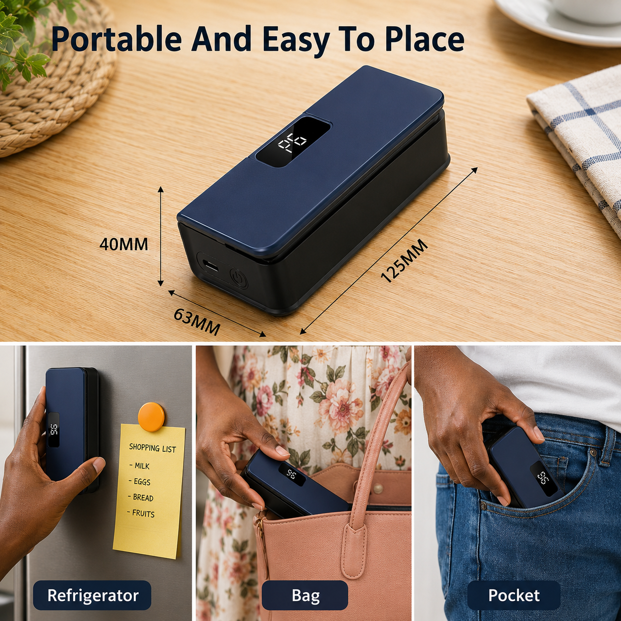 HomeSmart™ Portable Heat Bag Sealer & Cutter
